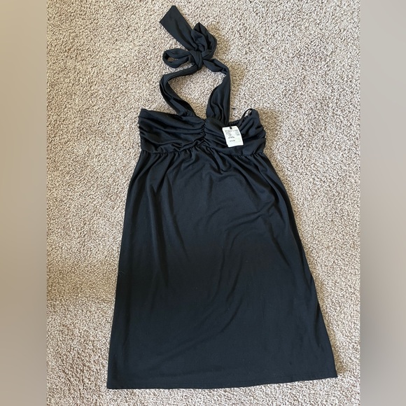halter dress from Saks size XS, tie, flowy, stretch, comfort, vacation, party - Picture 2 of 4